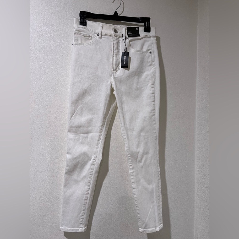 White Express Skinny High Rise Jeans